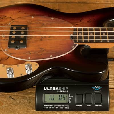 Sterling RAY34SM StingRay Bass - Spalted 3-Tone Sunburst image 8