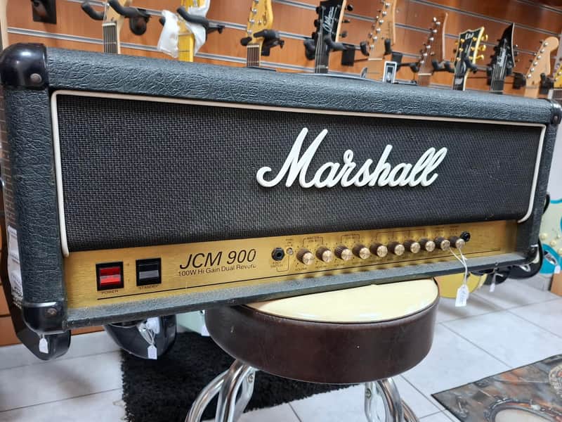 Marshall JCM 900 Model 4100 Hi Gain Dual Reverb 2-Channel 100-Watt Guitar Amp Head 1990 - 1999 - Black image 1