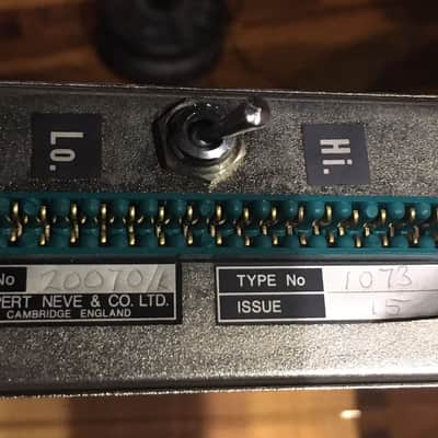 Vintage Neve 1073 8-Channel Mic Preamp EQ Racked with output trim and phantom image 19