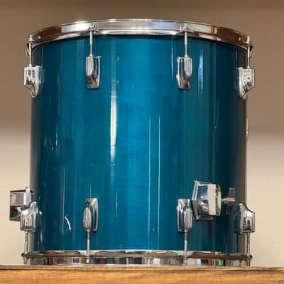 1980's Tama Superstar 16" Aquamarine Floor Tom 16x16 image 10