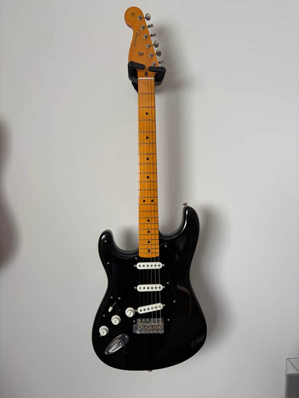Left hand Fender Custom Shop David Gilmour Stratocaster NOS 2008 - 2021 - Black over 3-Color Sunburst image 1