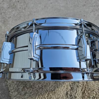 Vintage Ludwig No. 400 Supraphonic 5x14" 10-Lug Aluminum Snare Drum w/ Keystone Badge 1967 (242-1) image 16