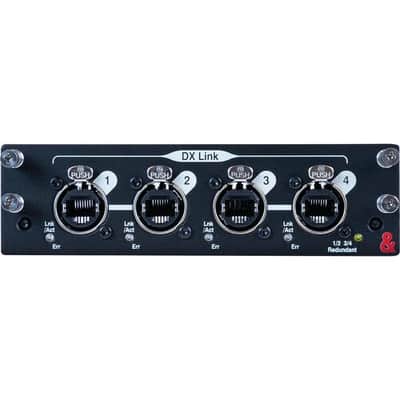 Allen & Heath M-DL-DXLINK-A dLive DX Expander for I/O Distribution, 4 DX Ports - each carrying 32_32 channels of 96kHz audio, Parallel mode or redundant mode image 1