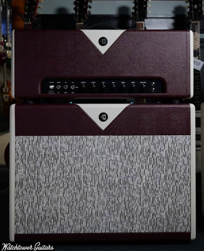Divided by 13 Butch Walker Signature BW 1969 Head & 2x12F Speaker Cabinet *Custom Color* Vintage Bordeaux/White image 1