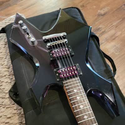 BC Rich Warlock Acrylic Electric Guitar Transparent Purple With BC Rich Gig Bag Excellent Player! image 7