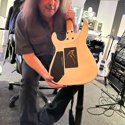 Caparison Michael Romeo Prototype personal guitar of Michael Romeo  - White matte image 3