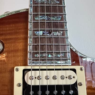ESP LTD EC-1000 FM with Rosewood Fretboard 2003 - 2017 Amber Sunburst image 12