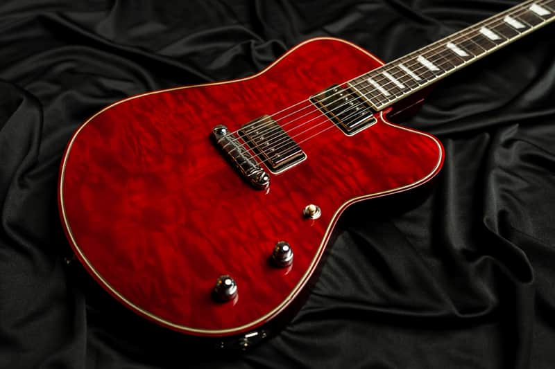 Buzzy Feiten  Supernova Classic  2018 Red Quilt Guitar image 1