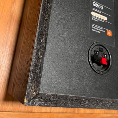 US-Made 90's JBL G200 bookshelf speakers (pair) in black image 5