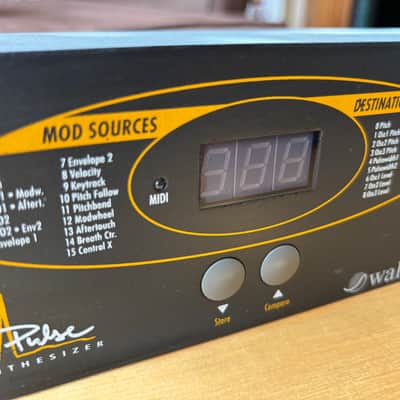 Waldorf Pulse Rackmount Synthesizer 1995 - Blue image 4