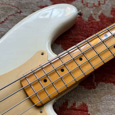 2008 Fender American Vintage '57 Precision Bass - White Gold image 9