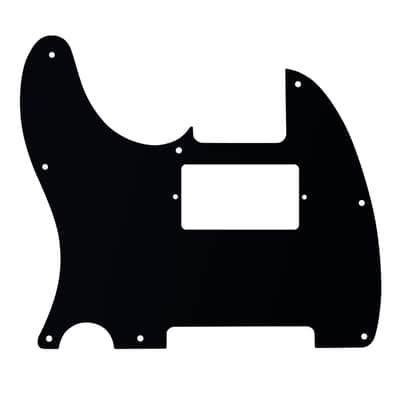 1 Ply Tele HS/HH Pickguard 8-Hole Electric Guitar Pickguard Scratch Plate for USA/Mexican Fender Modern Style Standard Tele Telecaster JT/HB-04 Glossy Black image 3