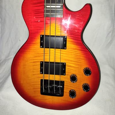 Epiphone Les Paul Bass - Red Burst - with gig bag image 2
