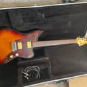 Squier Vista Jagmaster 3-Tone Sunburst Electric Guitar w Case