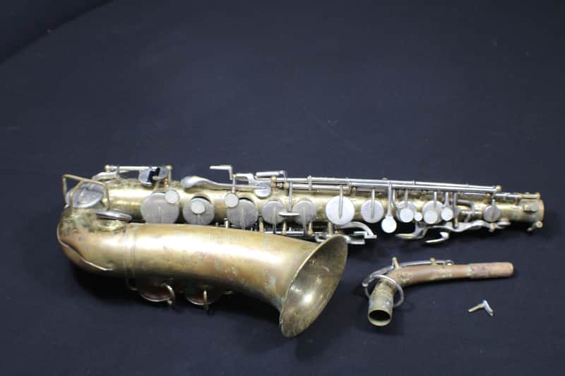 A Buescher Aristocrat Alto Saxophone with no case being sold in as-is condition   #   1 S image 1