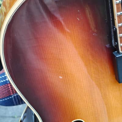 Klira Tone King 345 70s - Sunburst vintage german archtop jazz guitar image 13