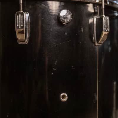 Vintage Rogers R-380 "Double Soul" Jet Black Drum Set image 7