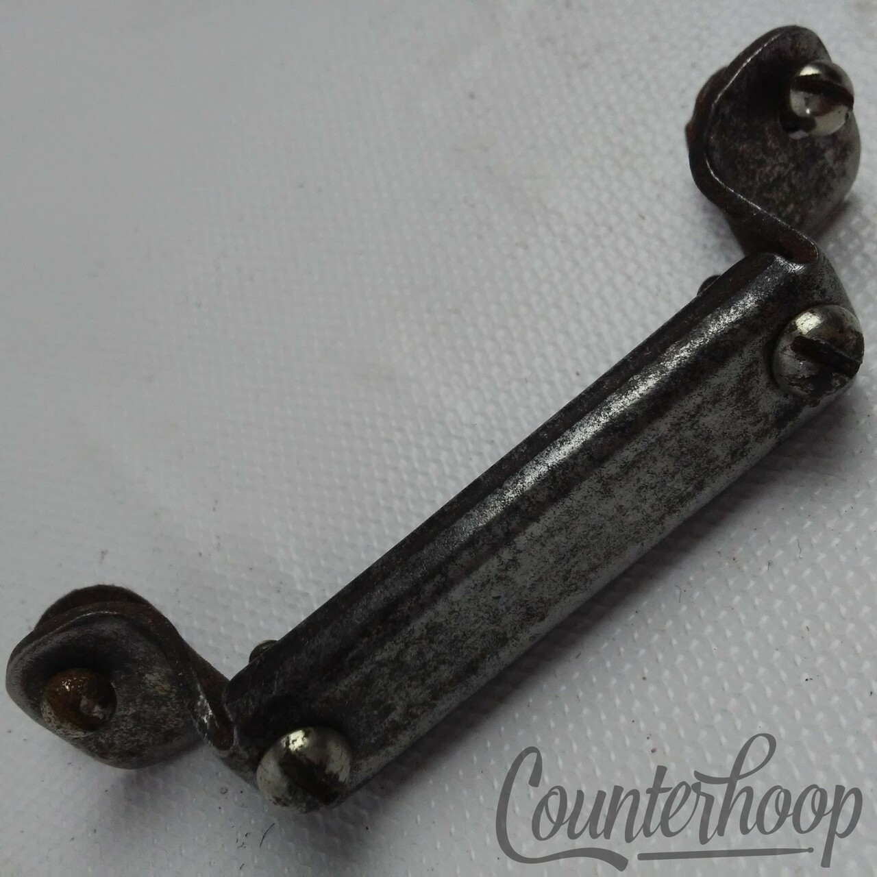 Gretsch Nickel Snare Drum Butt Plate 2 5/8" Wire Guides Vintage Marching Parade — main photograph