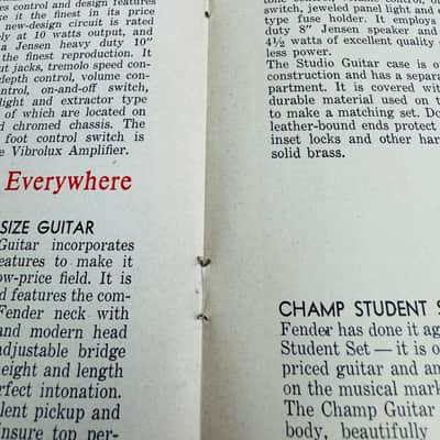 Fender Vintage Catalog 1956 image 6