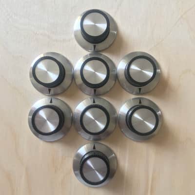 Set of x8 vintage NOS Laney supergroup Toya Japan skirted amplifier control knobs - Soundcity 1960’s image 1