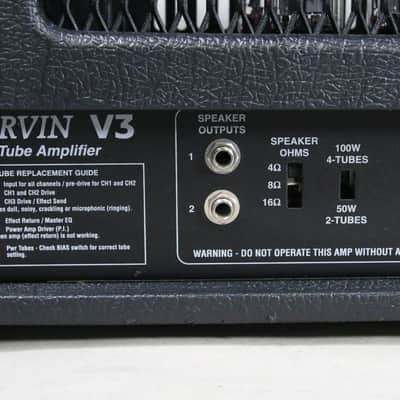 Carvin V3 3-Channel 100W Tube Guitar Amplifier Head USA NICE! image 12
