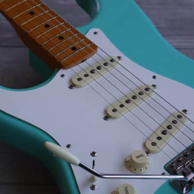2022 Fender USA American Vintage II 1957 LH Left Handed Stratocaster (Sea Foam Green) image 5