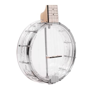 Gold Tone Little Gem: See-Through Banjo-Ukuleles with Gig Bag (Diamond) image 2