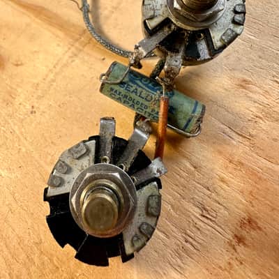 1948 Gibson Wiring Harness - IRC 500k Pots - Solar .02 Cap - Switchcraft Jack - Vintage Guitar 1940’s 1950’s Lap Steel Archtop ES-300 ES-350 image 1