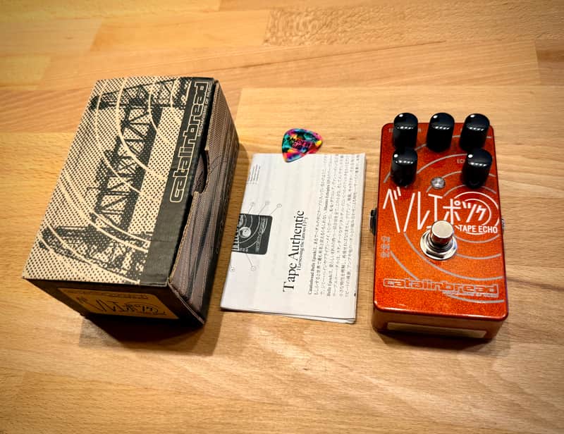 Catalinbread Belle Epoch Japanese Red Sparkle Limited edition 2015 / preamp / overdrive and boost / tape delay / Echoplex sim image 1