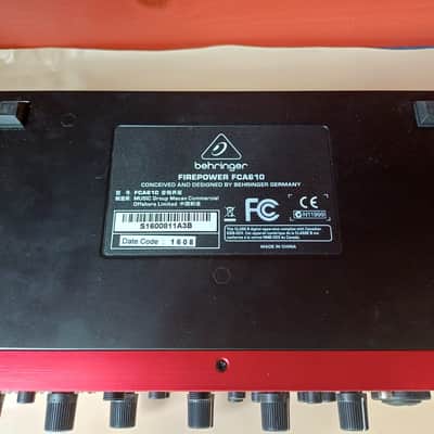 Behringer Firepower FCA610 Firewire / USB Audio Interface 2010s Red image 2