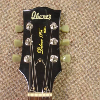 Ibanez 1973/4 Ibanez Deluxe 59'er Lawsuit headstock ! 1974 Black image 2