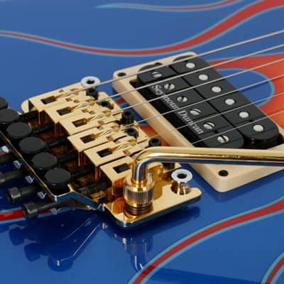 Charvel USA Custom San Dimas Vintage Flames Graphic Unique Design Flame Guitar image 14