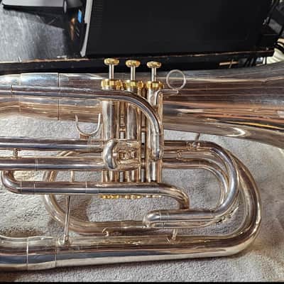 King System Blue SB30-LE Silver Marching Euphonium image 7