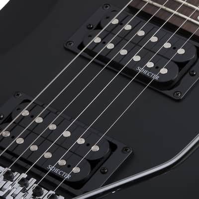 Schecter C-6 FR Deluxe guitar in Satin Black image 6