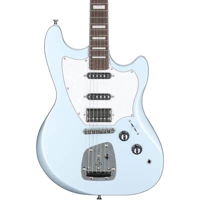 Guild Surfliner Deluxe Electric Guitar, Glacier Blue Metallic image 5