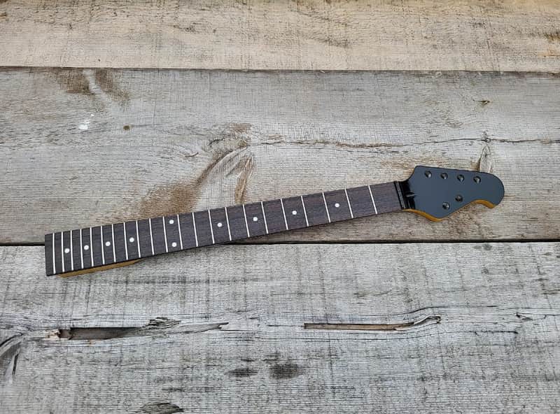 Custom 4x2 Vintage Tint Maple on Rosewood 22 steel fret 25.5 scale guitar neck replacement DIY Project image 1