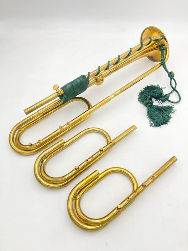 Naumann Eb/E/F Three-Hole Baroque Trumpet - Raw Brass image 1