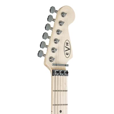 EVH Striped Series WBS White/Black Stripes - Electric Guitar image 3