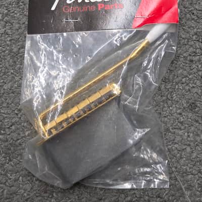 Fender Tremolo - Gold Mexican 2 1/16 spacing with bar image 1