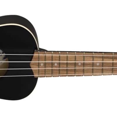 Fender Venice Soprano Ukulele, Black image 3