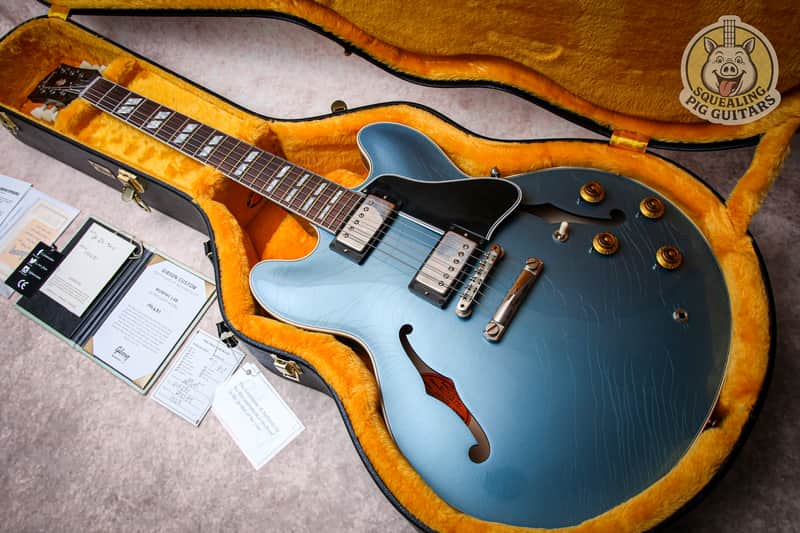 GIBSON USA Custom Shop Murphy Lab Custom Select '64 ES-345 Reissue Ultra Light Aged "Pelham Blue + Rosewood" (2024)
