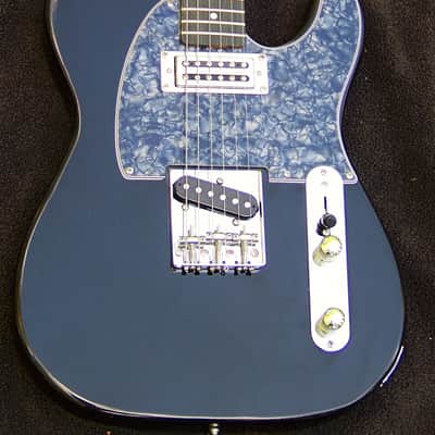 Black Mahogany Vintage Telecaster Guitar +Matching Headstock + Maple/Ebony Neck + Matching Mini-Humbucker and Tele Pickups + Treble-Bleed Circuit + Leveled + Crowned and Polished Frets +12" Radius+ Ebony/Maple Neck + Low Action + Perfect Setup image 5