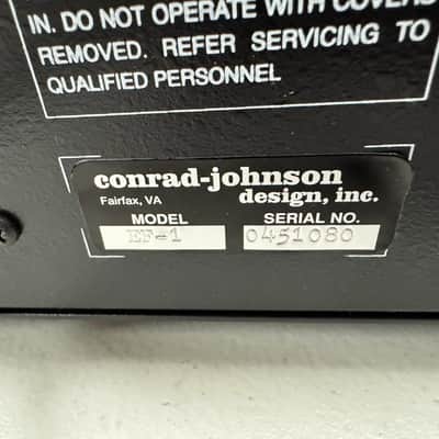 Conrad-Johnson EF-1 ef1 Phono Stage Preamplifier with Box image 11