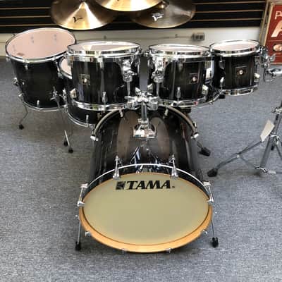 Tama Superstar Classic Maple 8/10/12/14/16/22/14x6.5 Transparent Black Burst Lacquer image 5