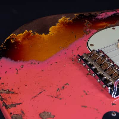 Fender Custom Shop Ltd. 60/63 Stratocaster NEW - Fiesta Red over Sunburst Heavy Relic image 8