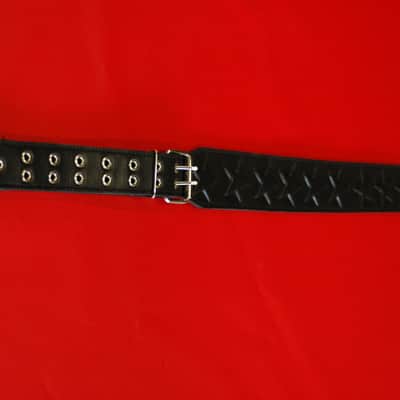 Al Bane For Leather - Blackstar 3" Leather Guitar Strap - Black / Black image 7