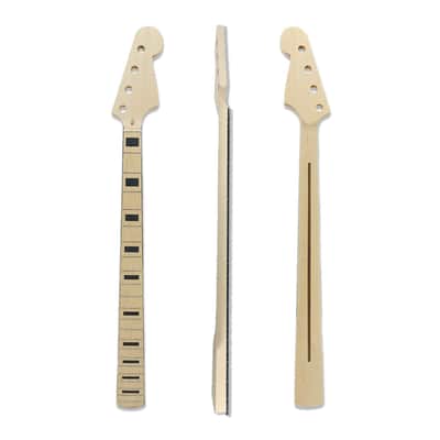 22 Fret Maple Bass Guitar Neck 34inch Inlay Replace image 1