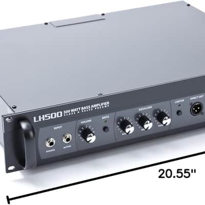 Hartke LH500 500 Watt Rack Mountable Bass Guitar Amplifier Head - Open Box image 1