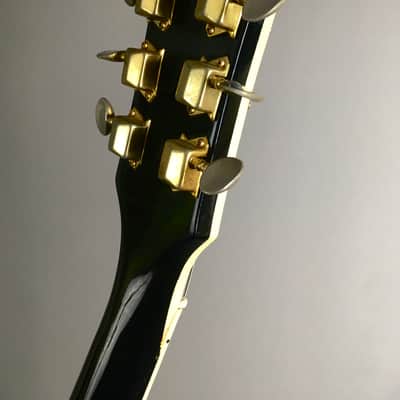 Vintage 1969 Matsumoku MIJ Aspen Single Cut Les Paul Piano Black LP Aged Gold HSC 7.1 lb image 10
