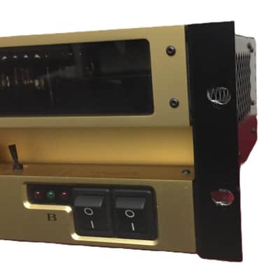 Marshall 9200 5881/EL34 100/100 Dual Monoblock Rack Power Amp 2010s - Gold image 9
